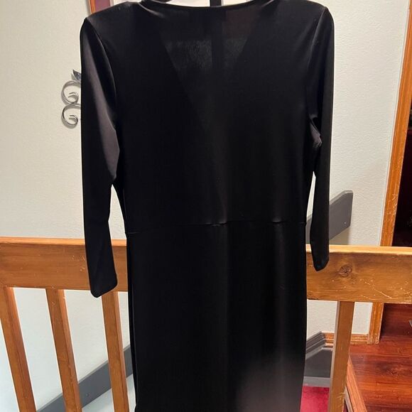 EUC Michael Kors Elegant Black Wrap Dress Size Small #094 - Picture 6 of 8